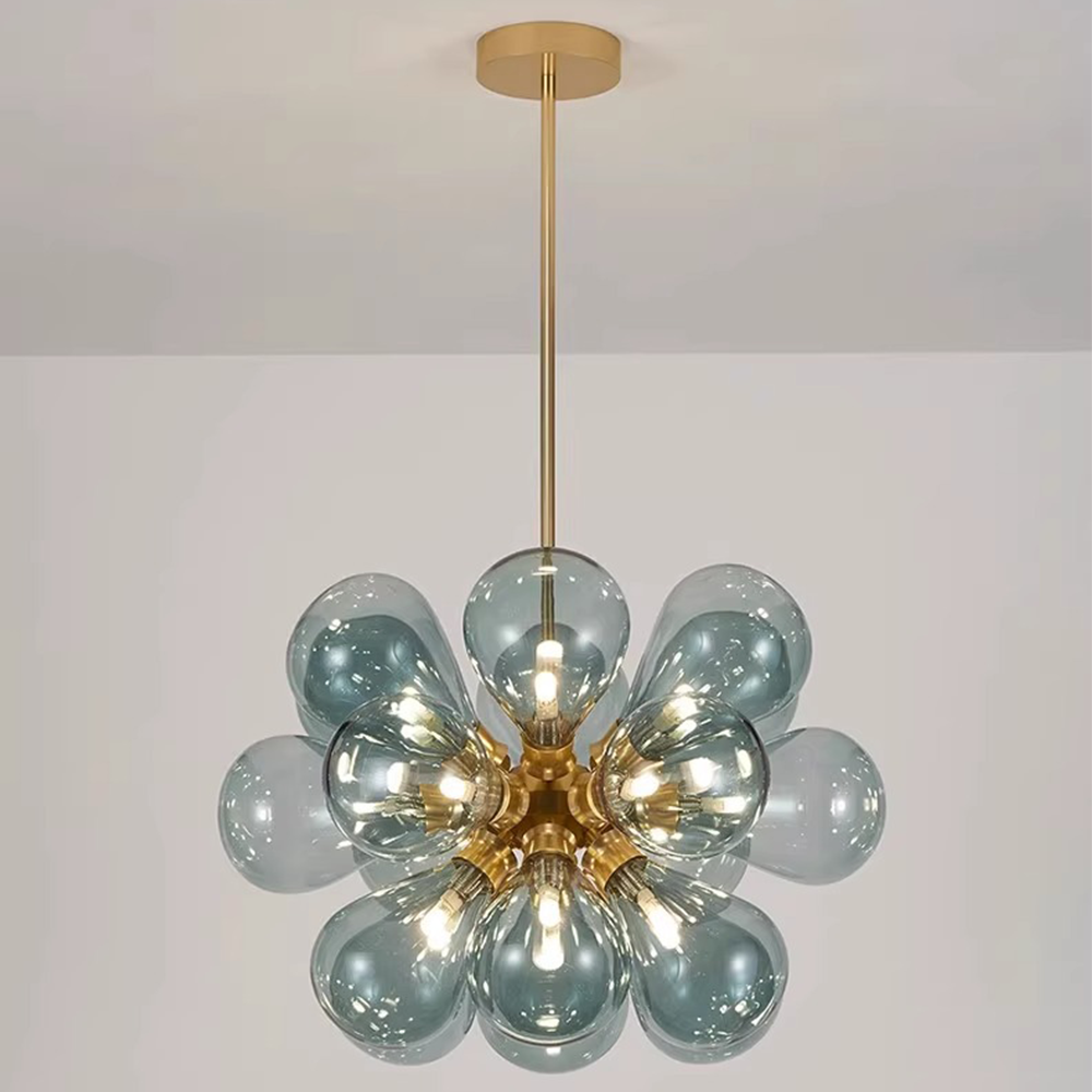 Design Bubble Glass Globe Sputnik Chandelier for Dining Room - Lumpaz