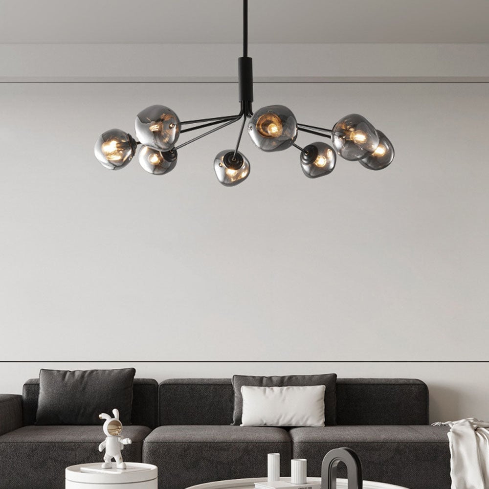 Modern Molecular Lava Glass Living Room Chandelier - Lumpaz
