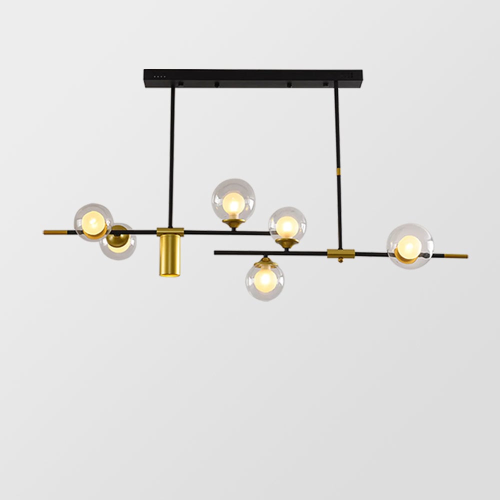 Brass Contemporary LED Chandelier Sputnik Chandelier 7-Light - Lumpaz