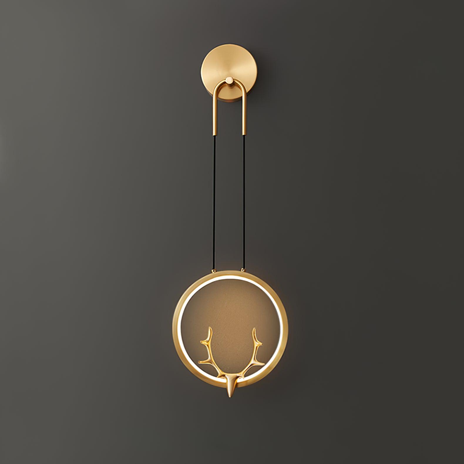 Golden Antler Wall Light - Lumpaz
