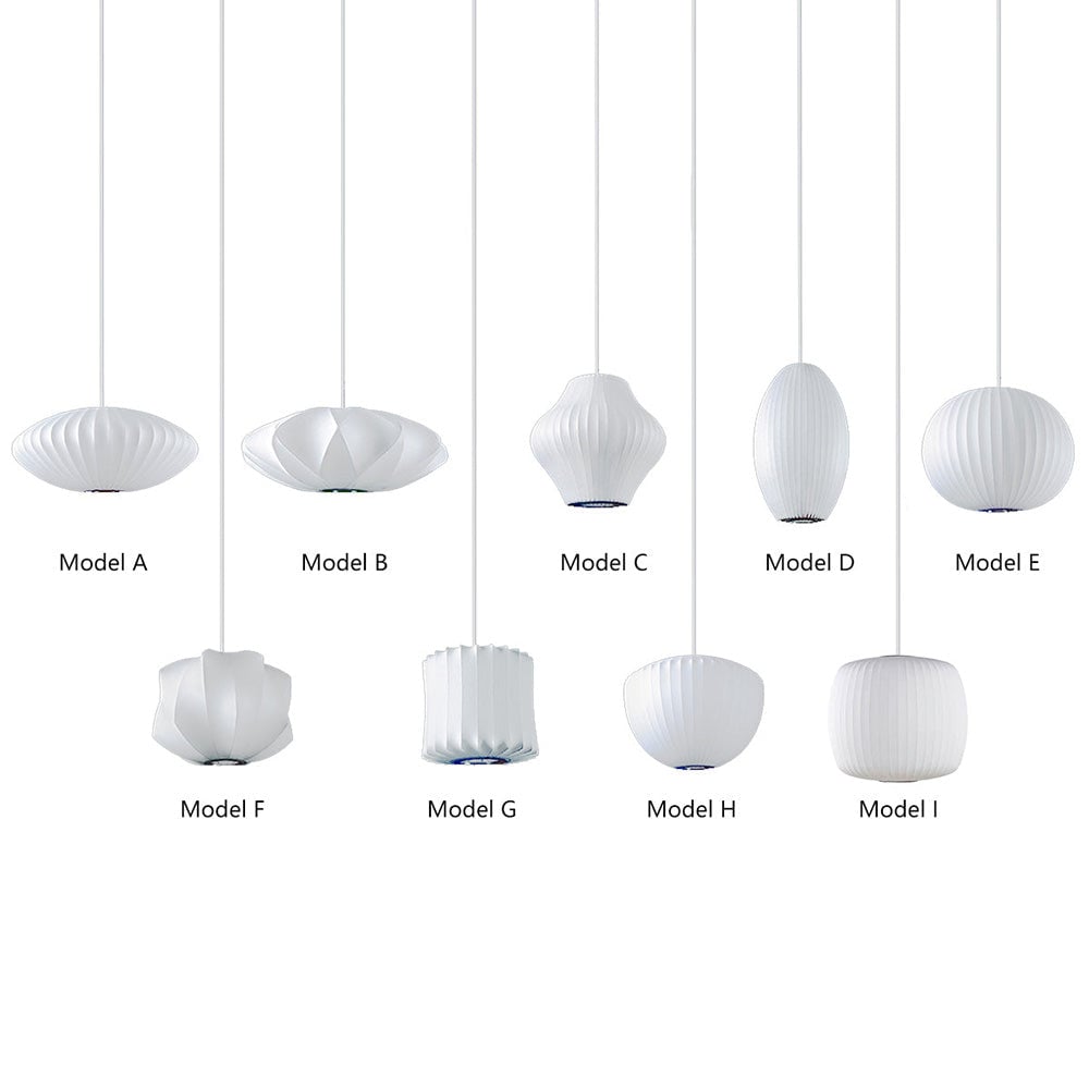 Nordic White Lantern Saucer Pendant Light For Living Room - Lumpaz