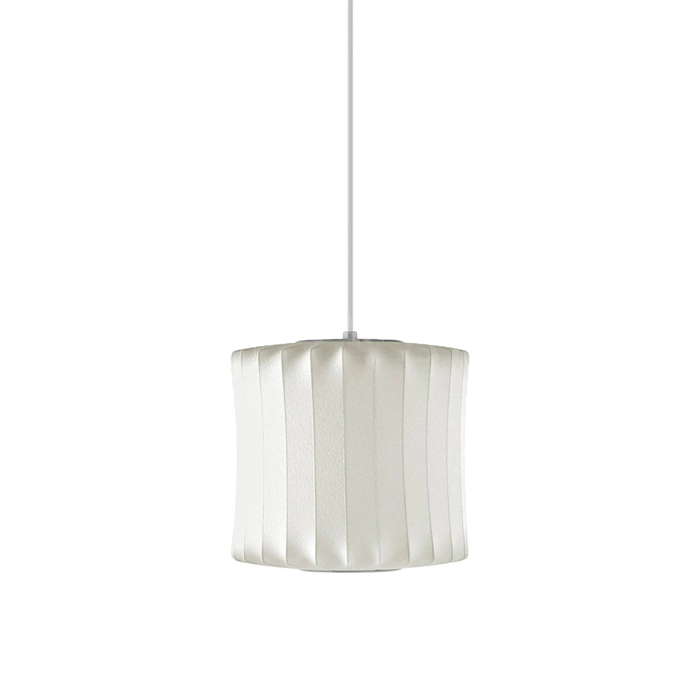 Nordic White Lantern Saucer Pendant Light For Living Room - Lumpaz
