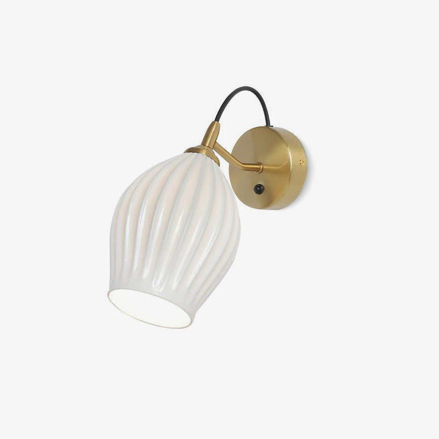Ceramic Ribbed Wall light - Lumpaz