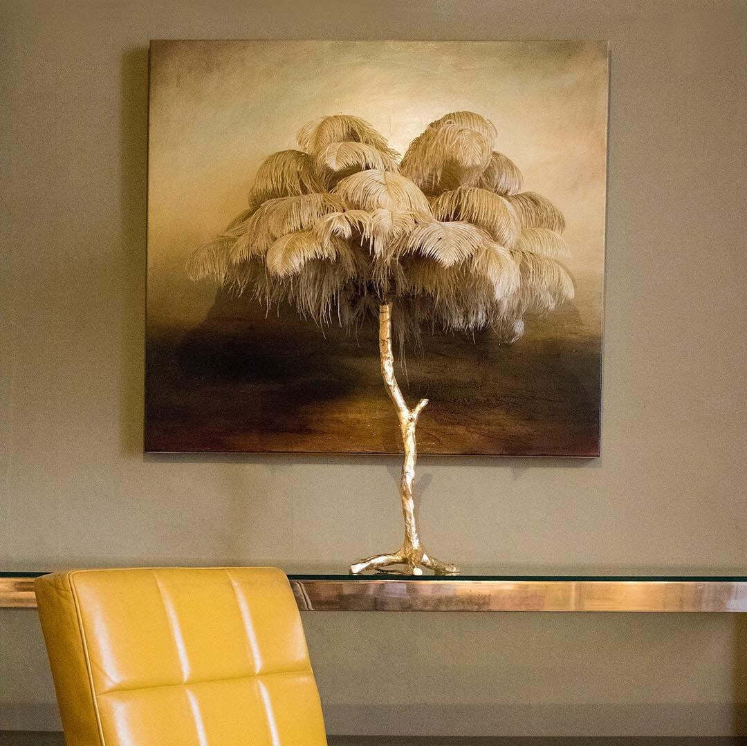 O'Moore Luxuriöse Stehleuchte Feder Mehrfarbig Wohnzimmer Harz Feder - Lumpaz