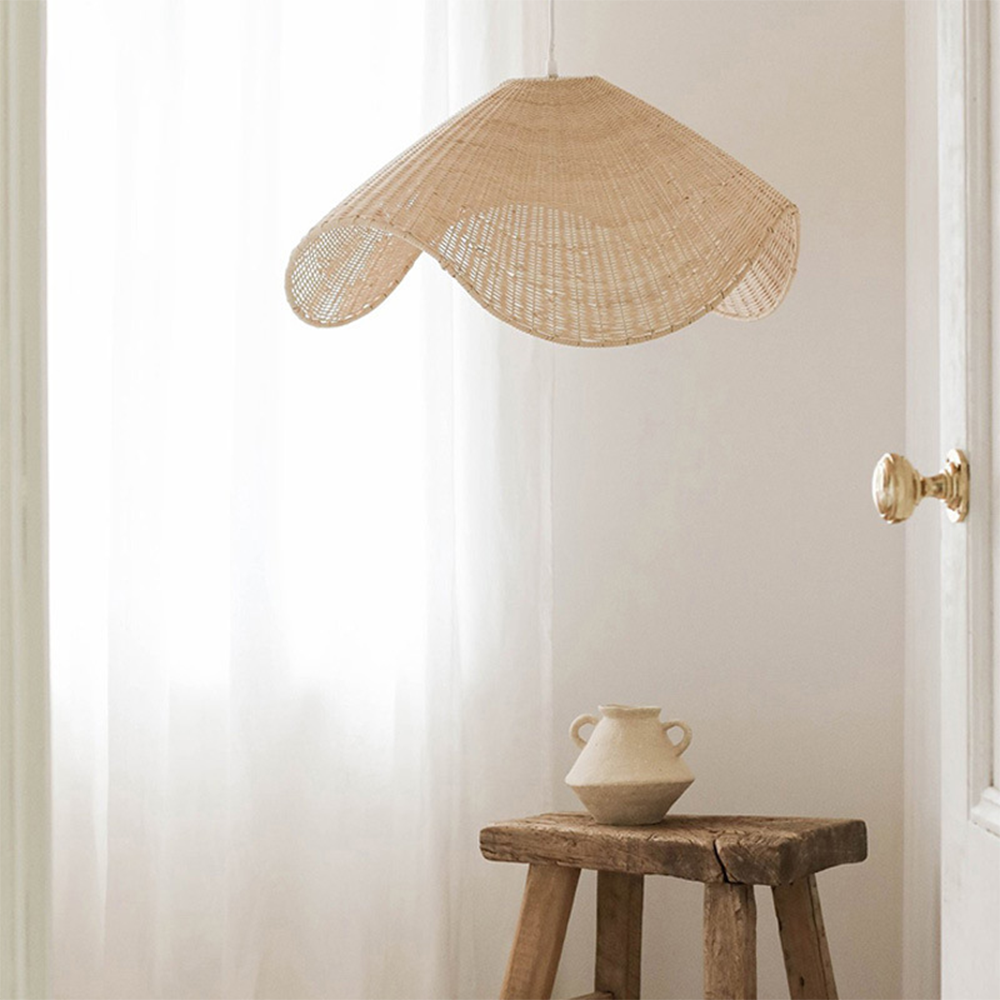 Modern Simple Handwoven Rattan Pendant Light - Lumpaz