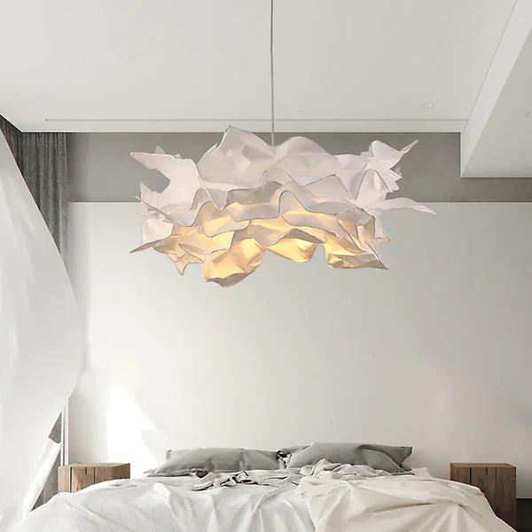 White Pendant Light Art Decor Hanging Lights For Bedroom - Lumpaz