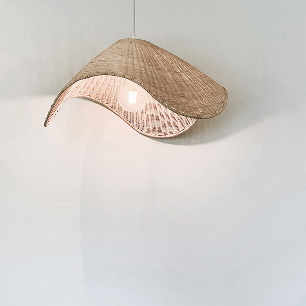 Modern Simple Handwoven Rattan Pendant Light - Lumpaz