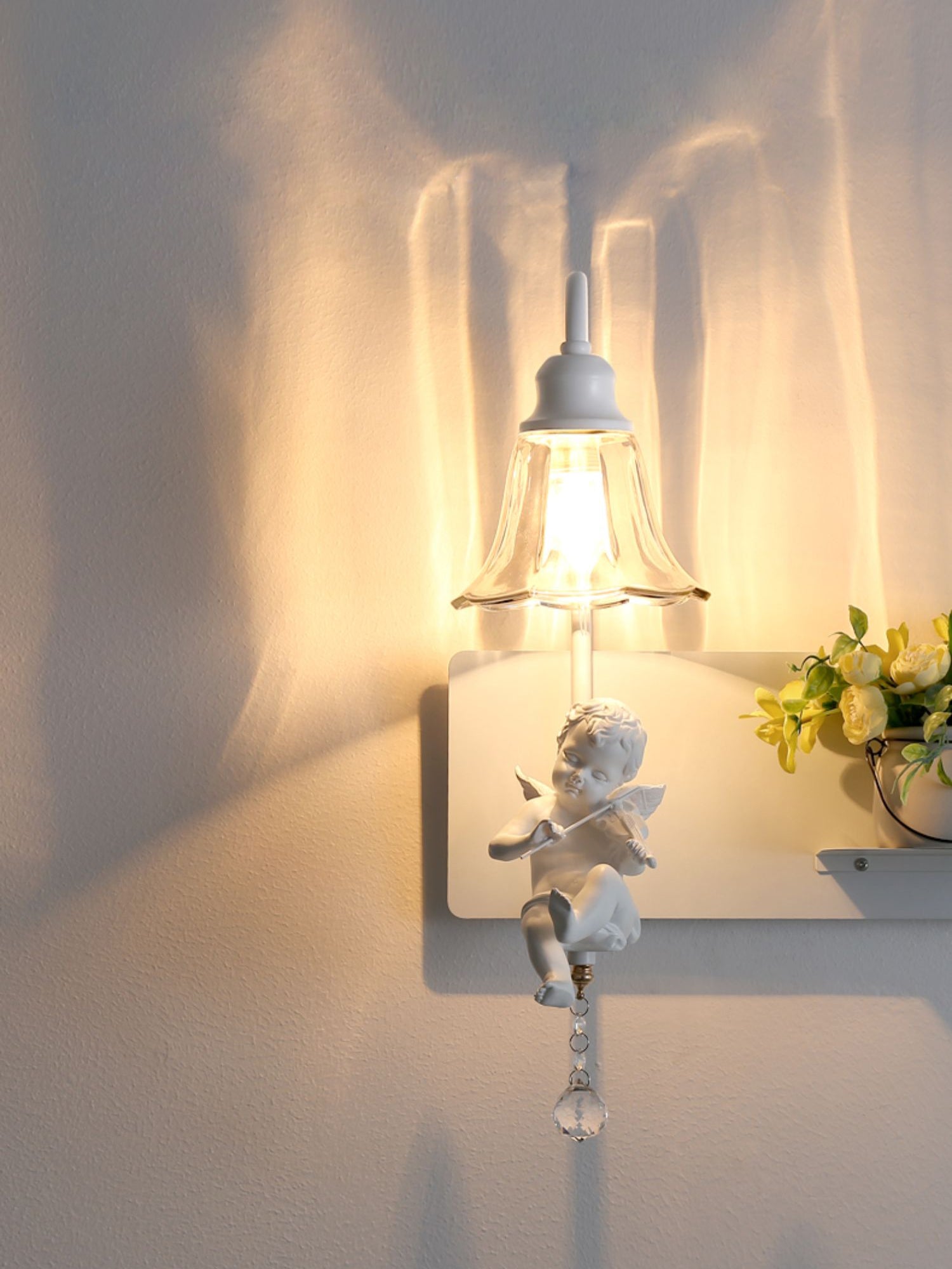 White Angel Wall Light - Lumpaz