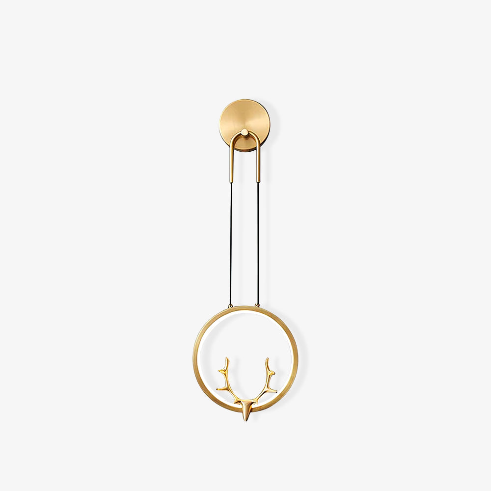 Golden Antler Wall Light - Lumpaz
