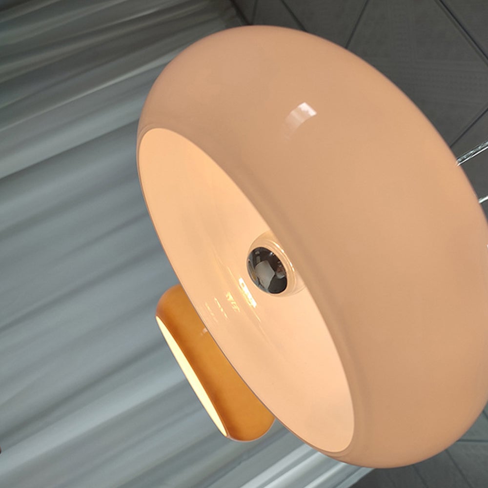 Vintage Bauhaus Round Glass Pendant Light - Lumpaz