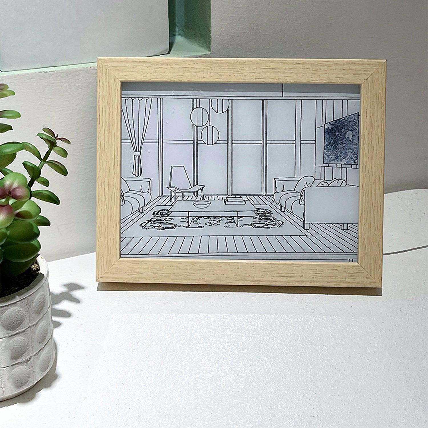 Illuminated Bedside Art Lamp - Lumpaz