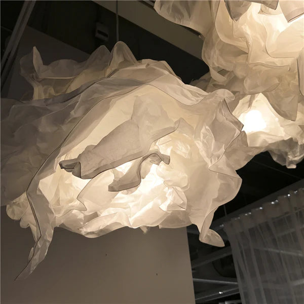 White Pendant Light Art Decor Hanging Lights For Bedroom - Lumpaz