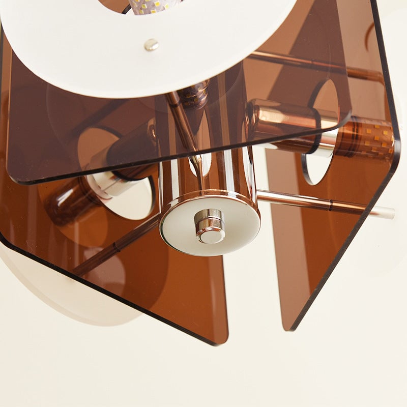 Middle Century Danish Deco Glass Hanging Lights - Lumpaz