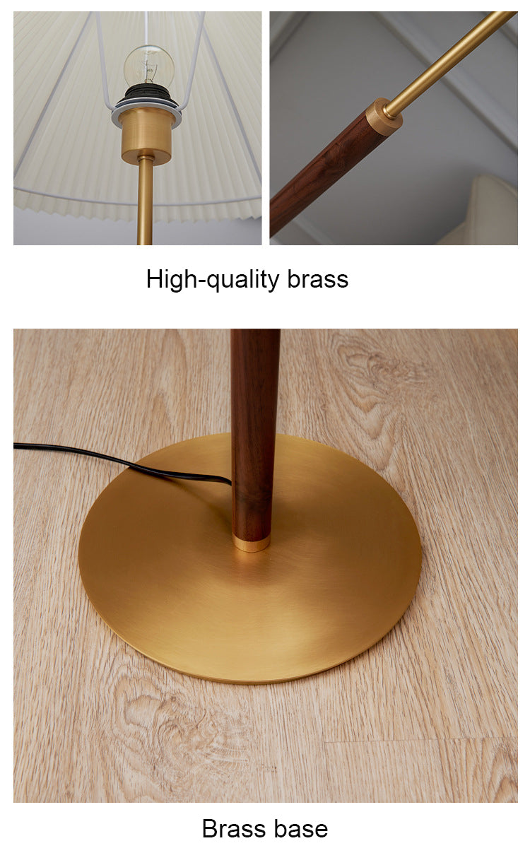 Sumait Modern LED Stehlampe Weiß Ess/Wohnzimmer Stoff&Metal - Lumpaz