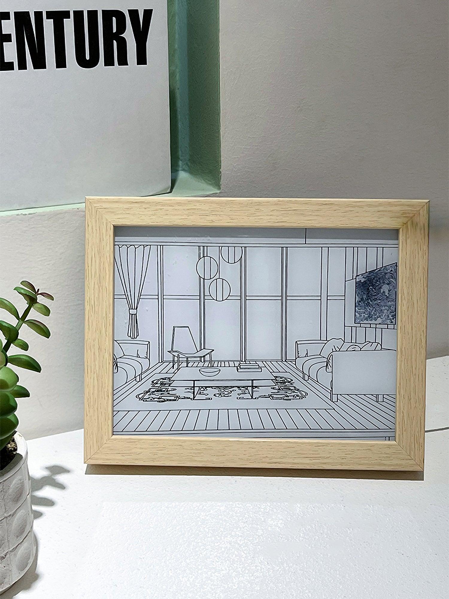 Illuminated Bedside Art Lamp - Lumpaz