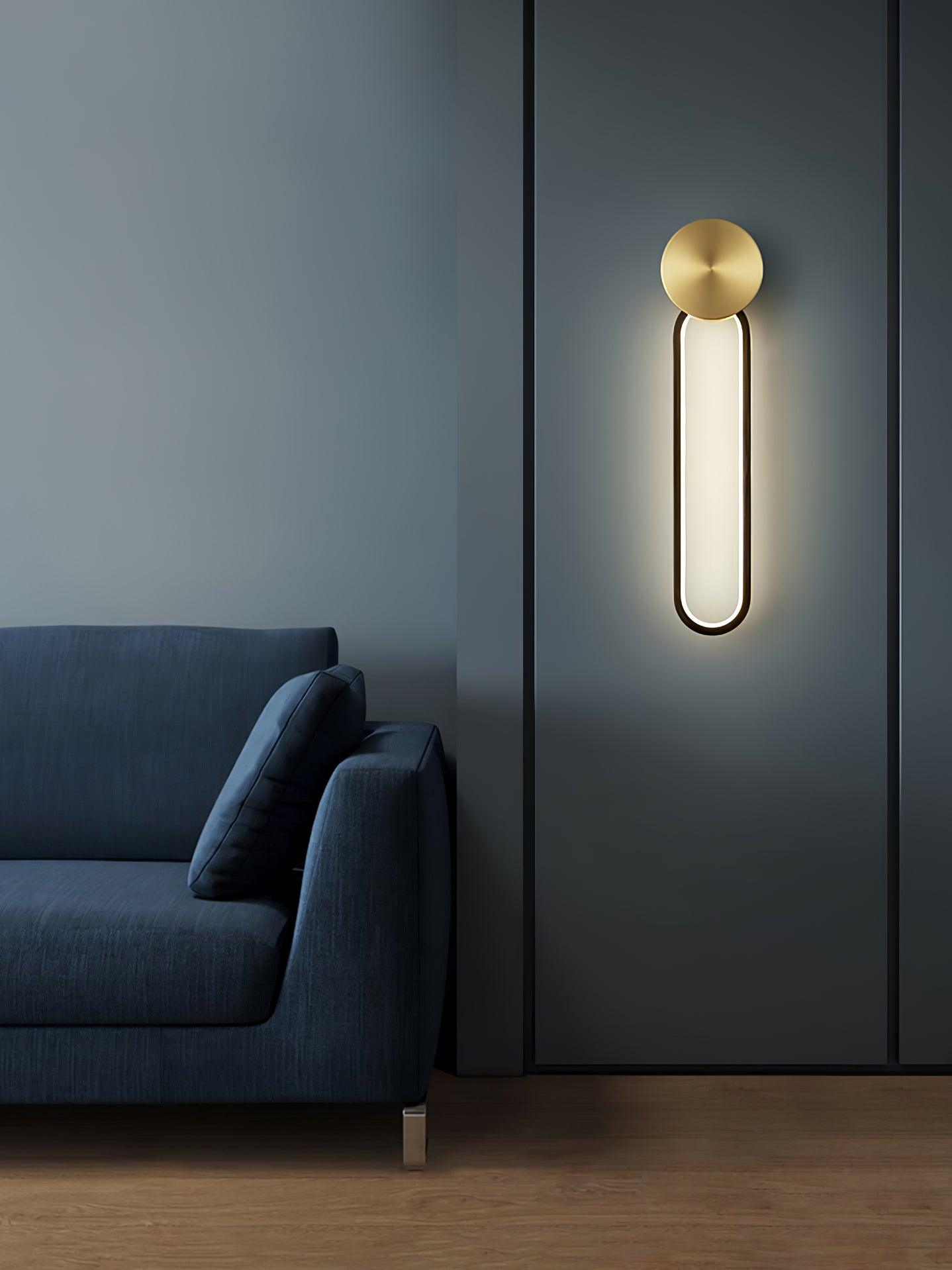 Simple Elliptical Wall Sconce - Lumpaz