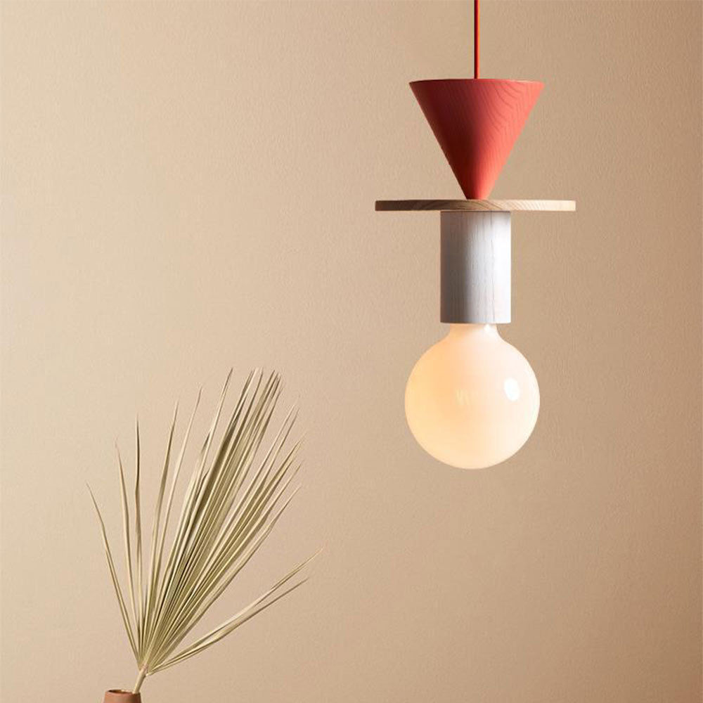 Design Colored Wood Blocks Pendant Light - Lumpaz