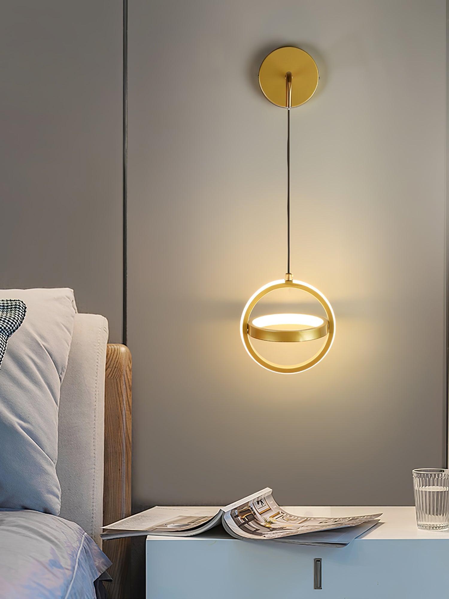 Oval Brass Wall Light - Lumpaz