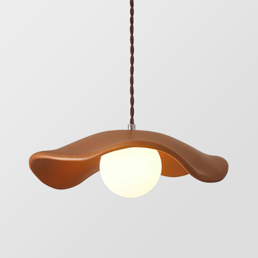 Modern Style Hat Shade Wabi-Sabi Pendant Light - Lumpaz