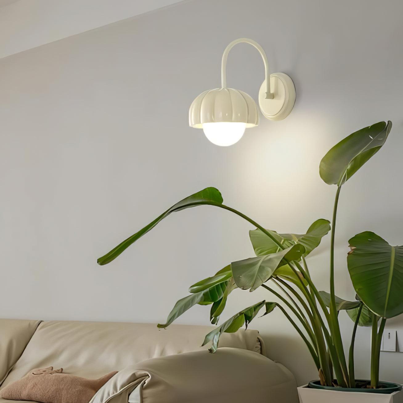 Creamy Pumpkin Wall Light - Lumpaz