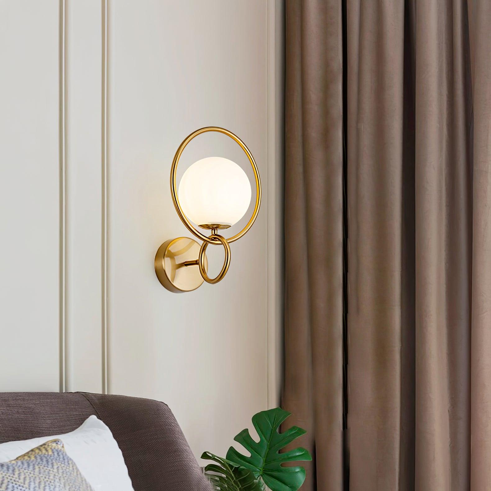 Fort Halo Gold Wall Light - Lumpaz