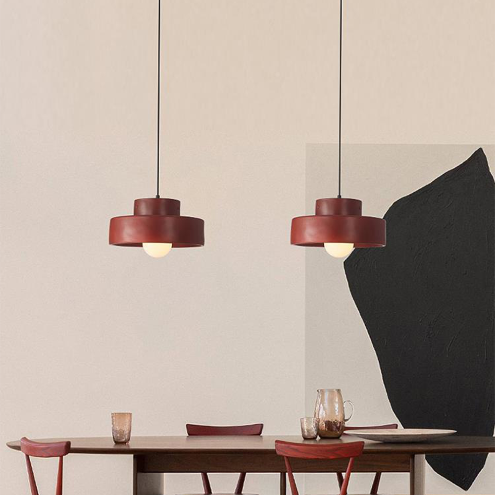 Nordic Geometric Cylindrical Pendant Lighting - Lumpaz