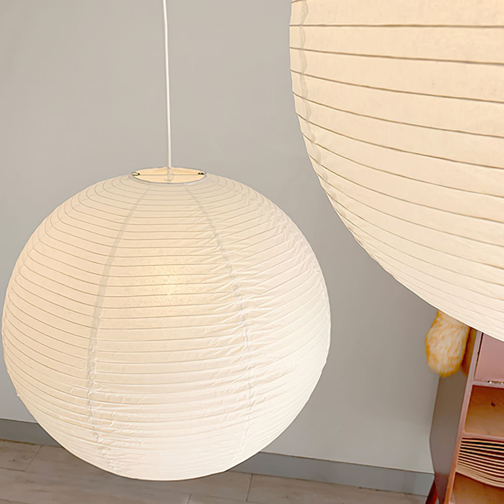 Vintage White Paper Pendant Lighting - Lumpaz