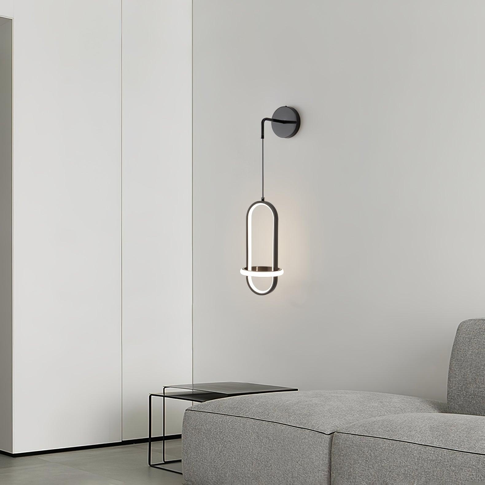 Oval Brass Wall Light - Lumpaz