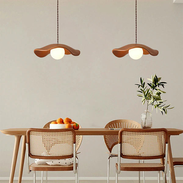 Modern Style Hat Shade Wabi-Sabi Pendant Light - Lumpaz