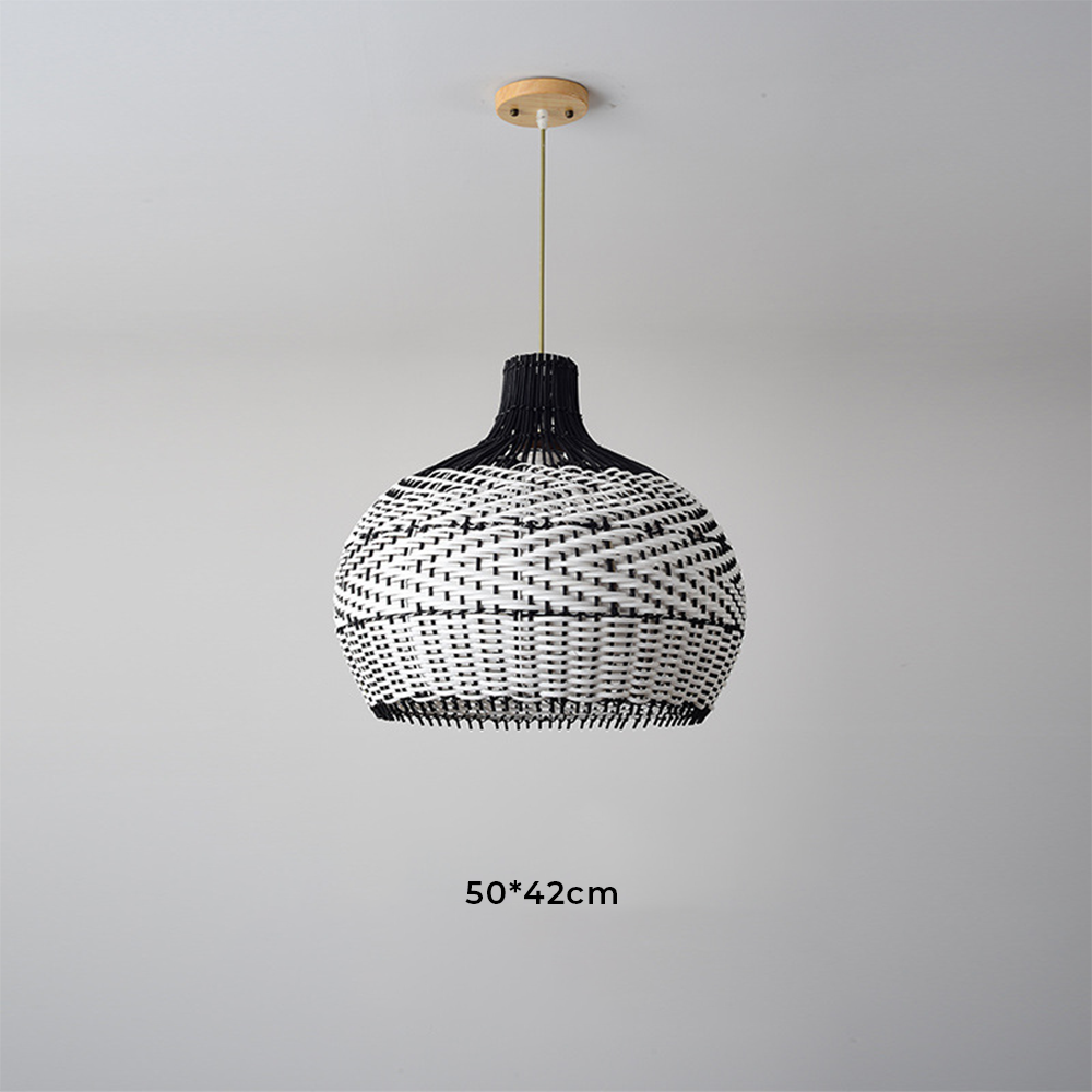 Modern Rattan Handwoven Pendant Light - Lumpaz