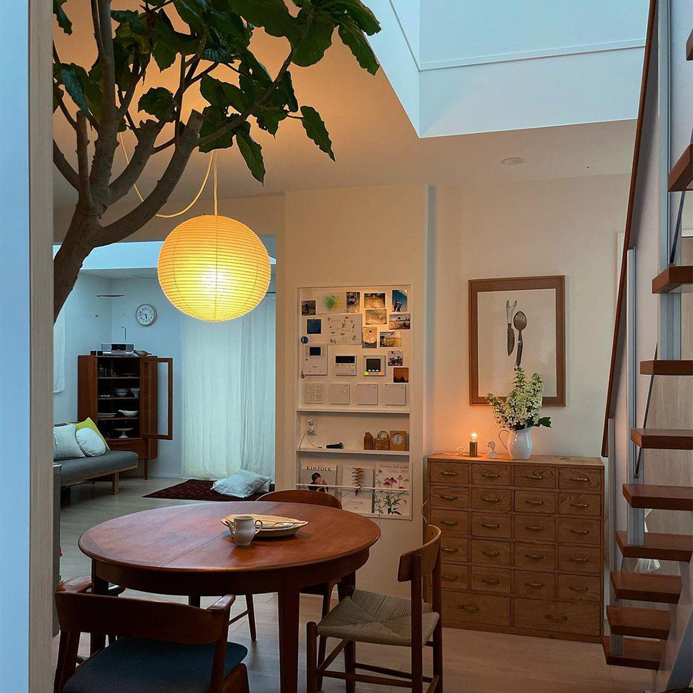 Vintage White Paper Pendant Lighting - Lumpaz