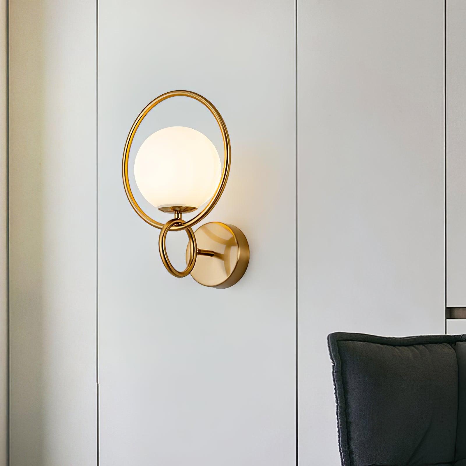 Fort Halo Gold Wall Light - Lumpaz