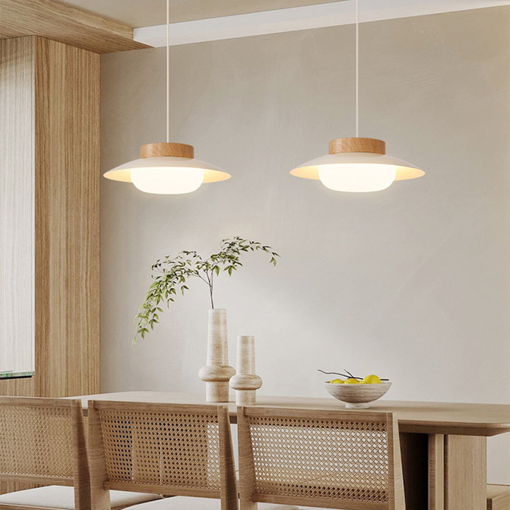 Cream Glutinous Rice Ball Bowl Pendant Light - Lumpaz