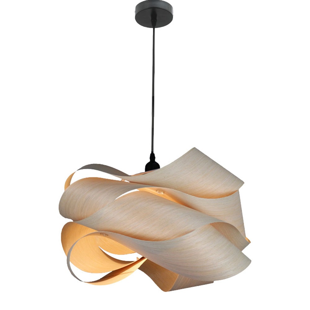 Modern Irregular Wood Pendant Light For Kitchen - Lumpaz