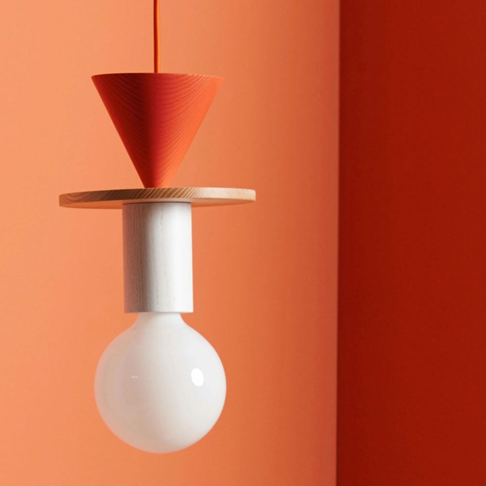 Design Colored Wood Blocks Pendant Light - Lumpaz