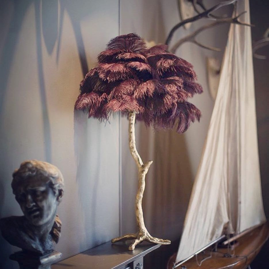 O'Moore Luxuriöse Stehleuchte Feder Mehrfarbig Wohnzimmer Harz Feder - Lumpaz