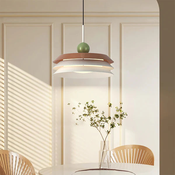 Modern Morandi Layered Metal Hanging Lights - Lumpaz