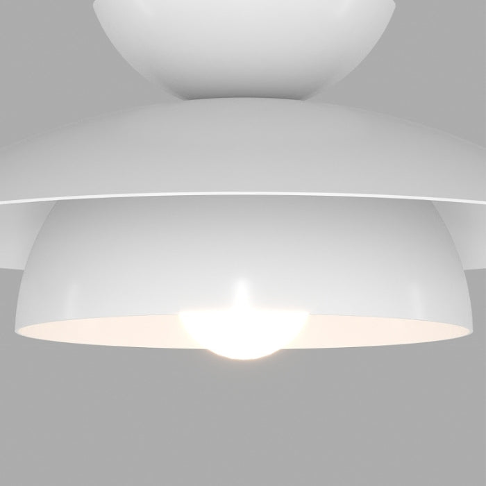 Modern Designer Style Round White Pendant Light - Lumpaz