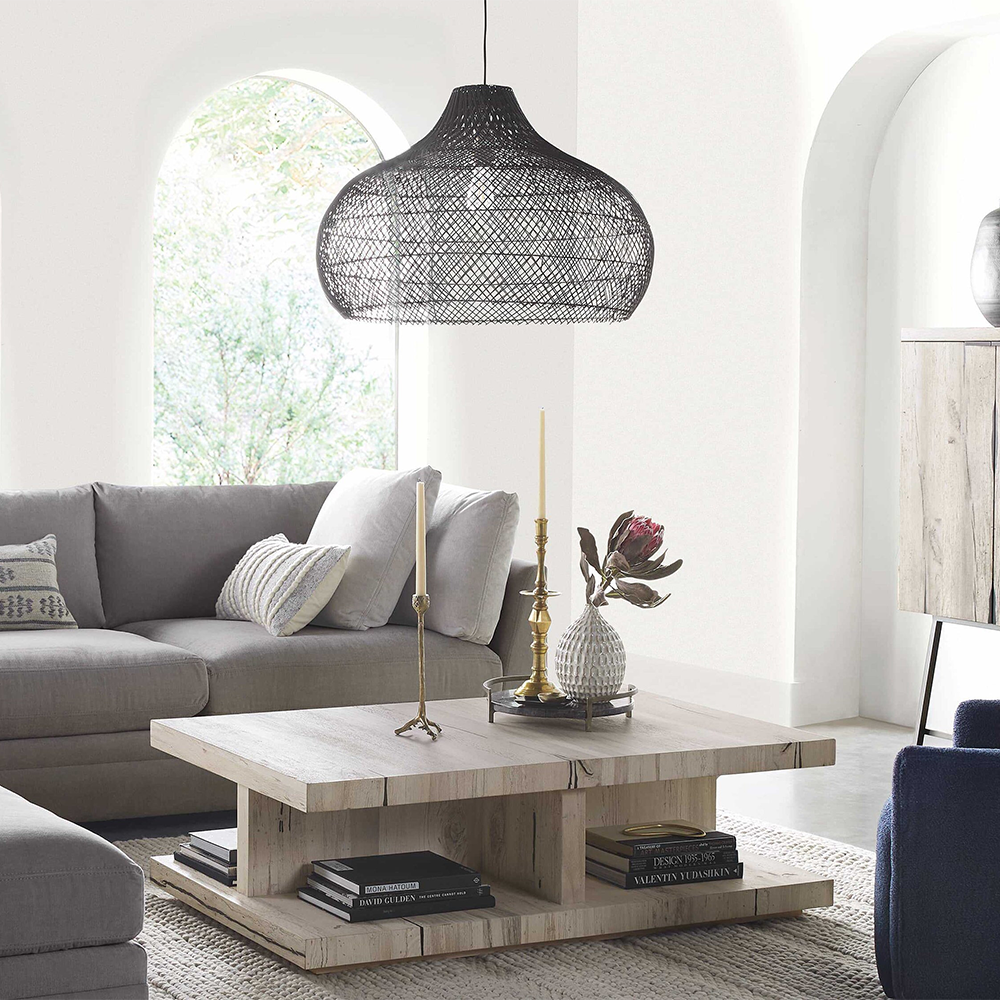 Modern Rattan Handwoven Island Pendant Light - Lumpaz