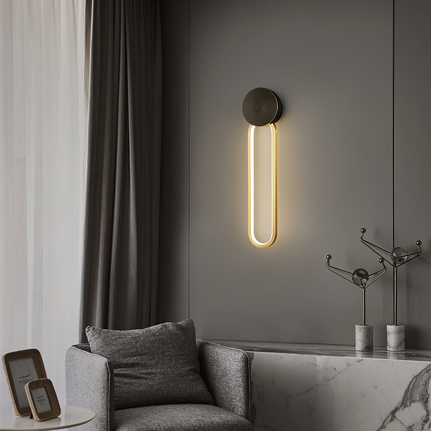 Simple Elliptical Wall Sconce - Lumpaz