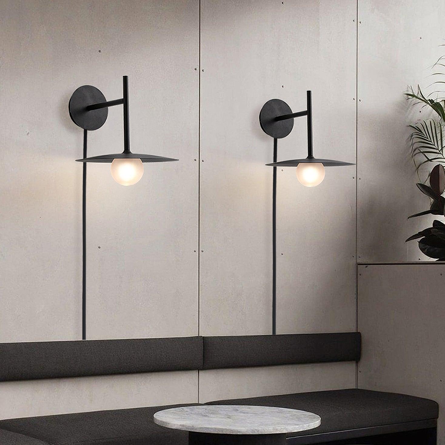 Gea Iron Plug-In Wall Lamp - Lumpaz