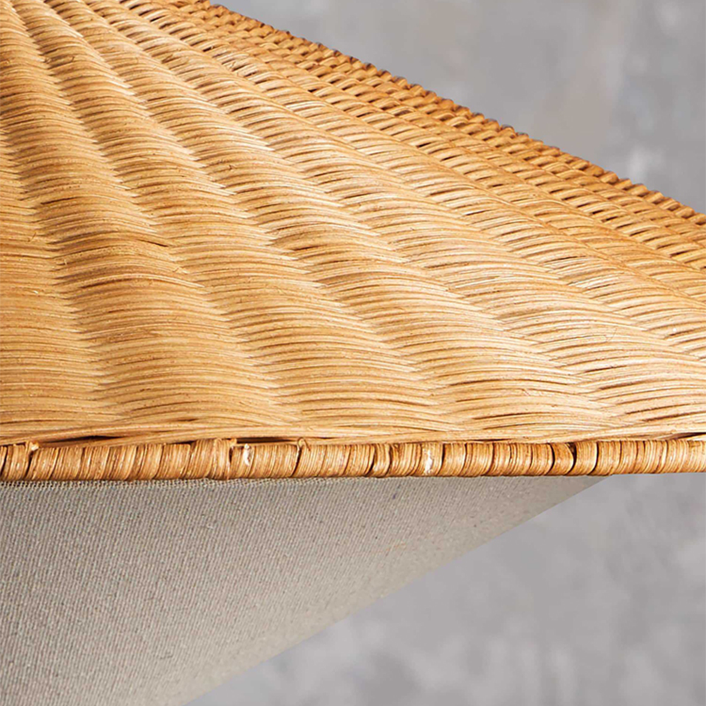 Retro Rattan Handwoven Zen Pendant Light - Lumpaz