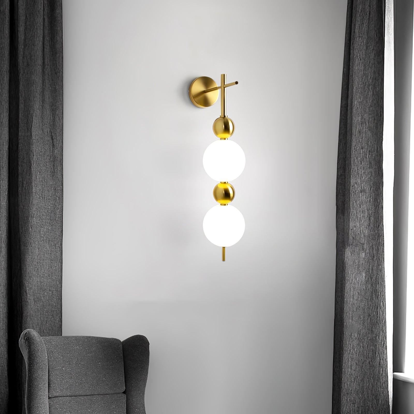 Candied Haws String Brass Wall Lamp - Lumpaz
