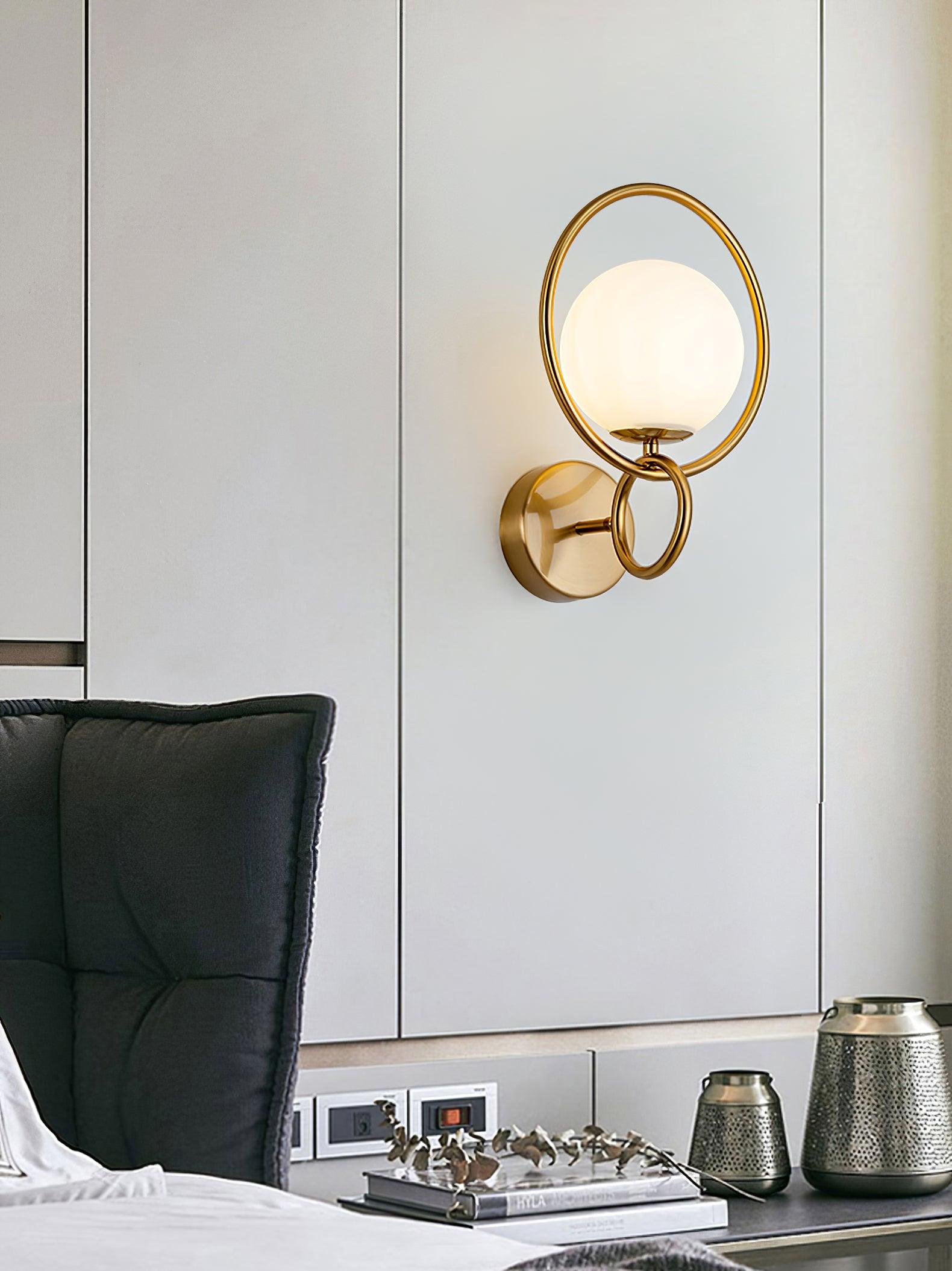 Fort Halo Gold Wall Light - Lumpaz
