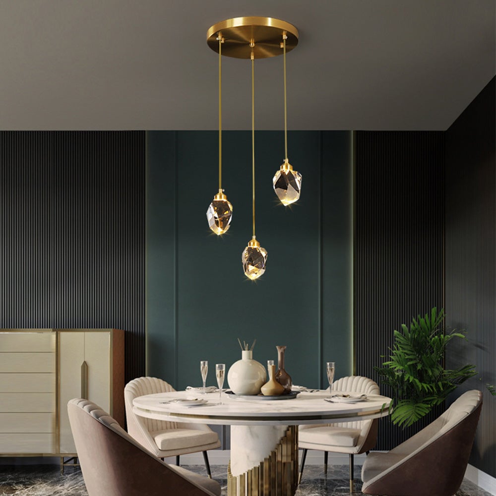 Creative Modern Crystal Gold Raindrop Chandelier - Lumpaz