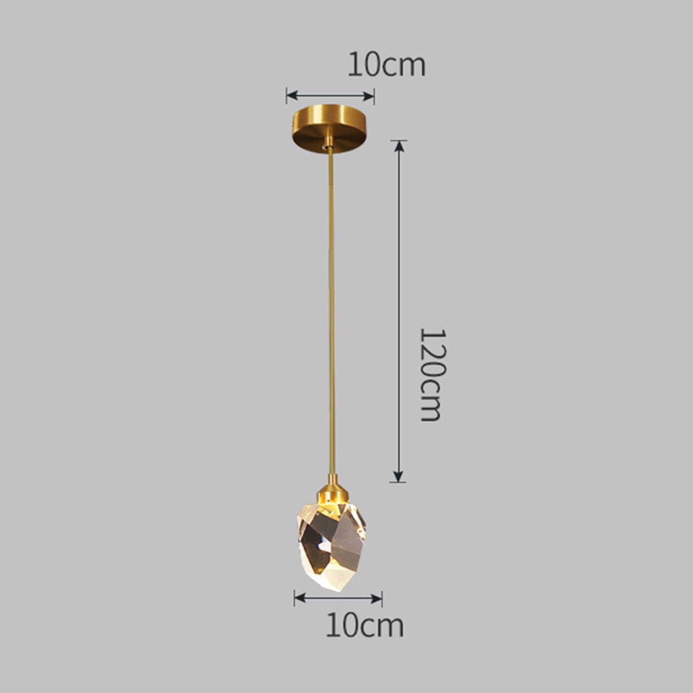 Creative Modern Crystal Gold Raindrop Chandelier - Lumpaz