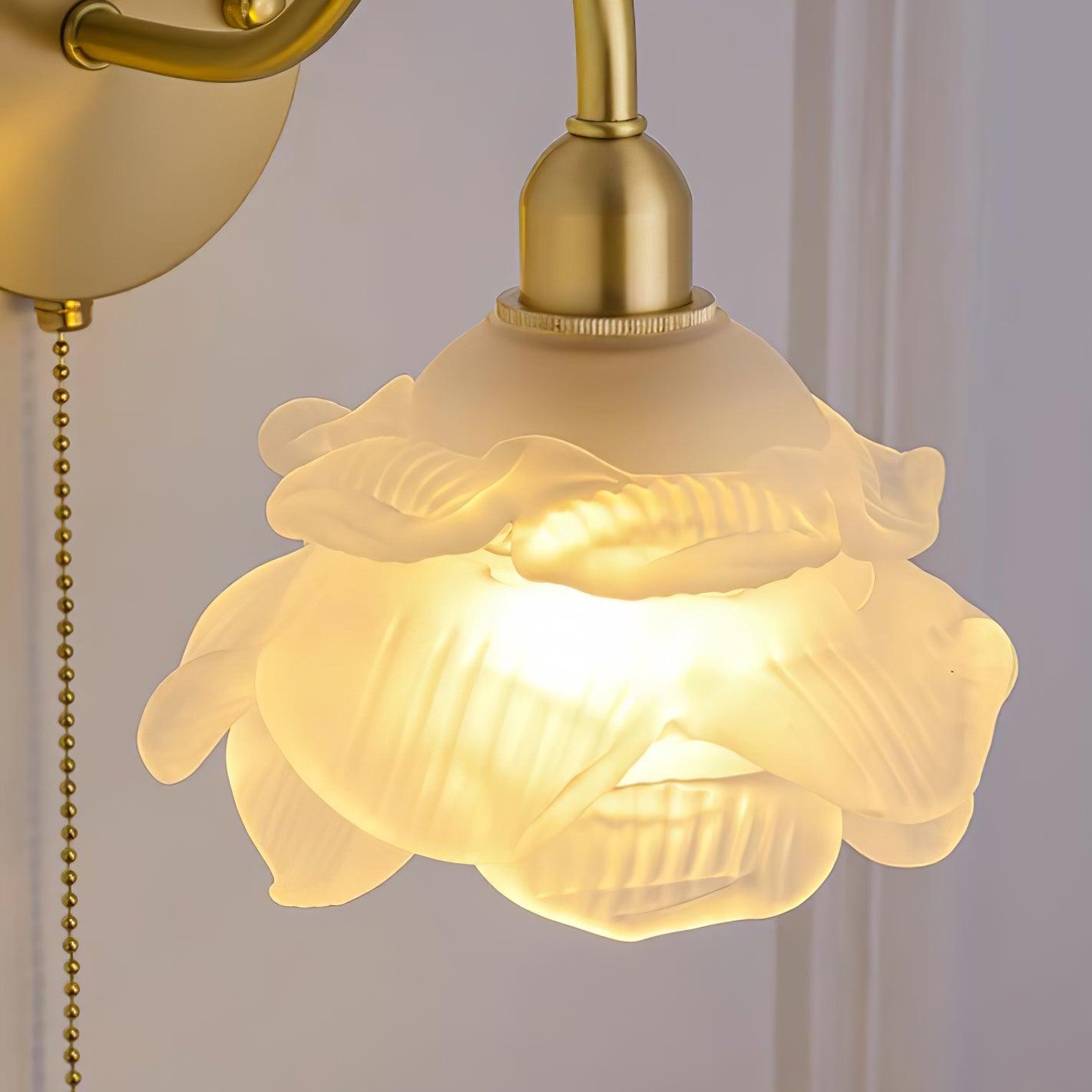 Rose Brass Wall Light - Lumpaz