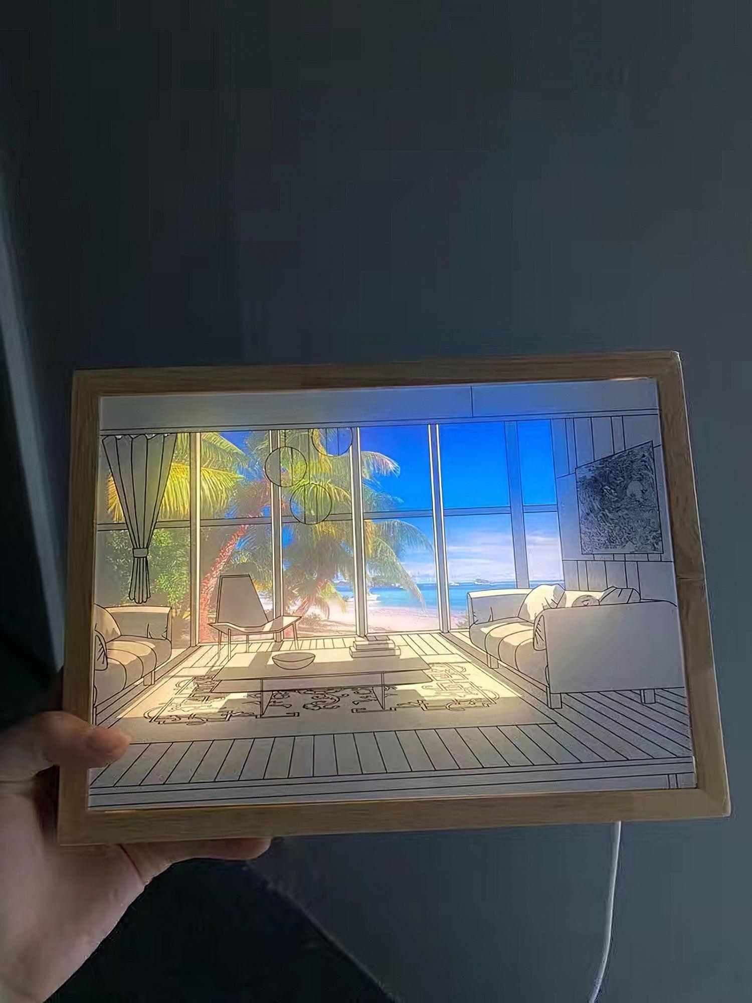 Illuminated Bedside Art Lamp - Lumpaz