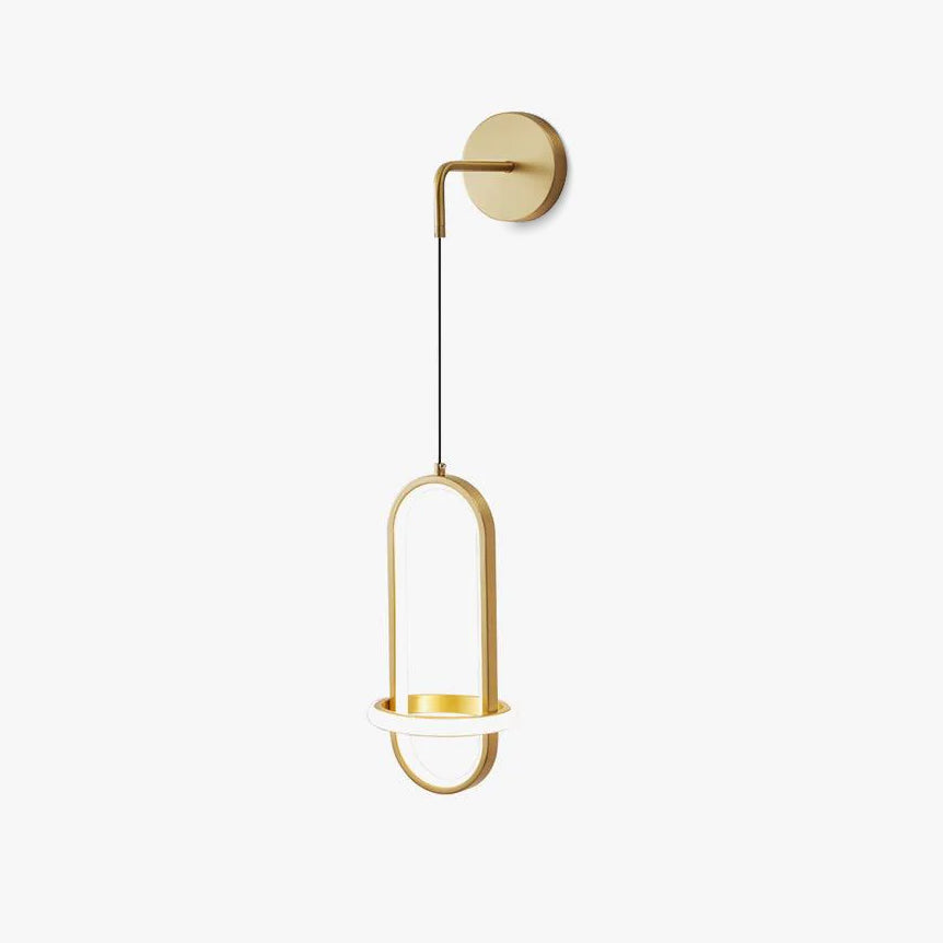 Oval Brass Wall Light - Lumpaz