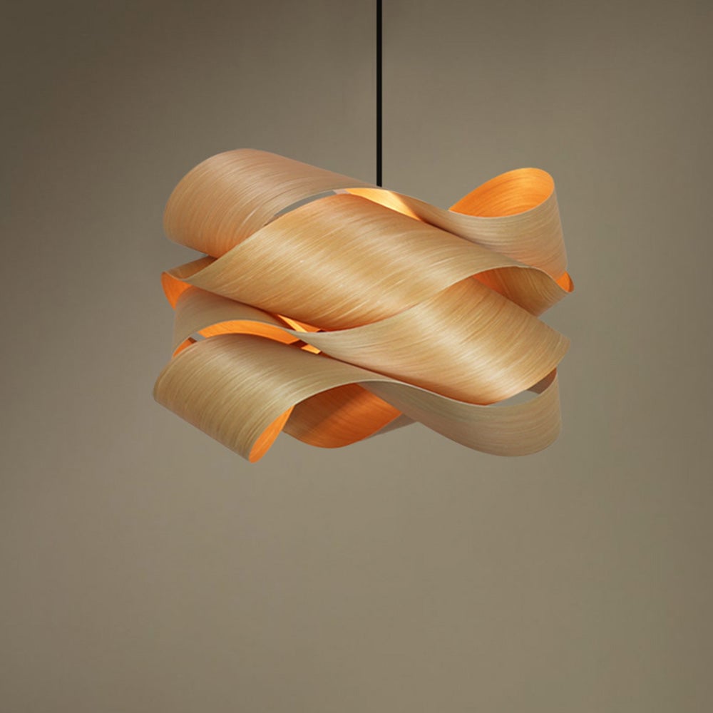 Modern Irregular Wood Pendant Light For Kitchen - Lumpaz
